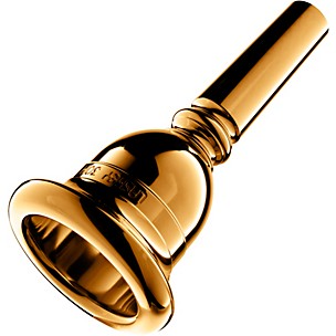 Laskey Classic F Series European Shank Tuba Mouthpiece in Gold