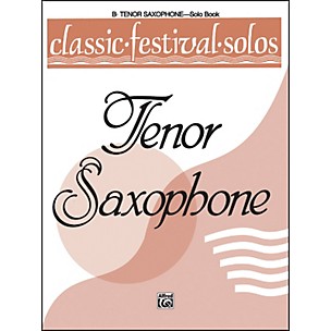 Alfred Classic Festival Solos (B-Flat Tenor Saxophone) Volume 1 Solo Book