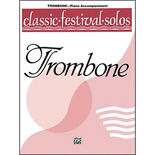 Alfred Classic Festival Solos (Trombone) Volume 1 Piano Acc.