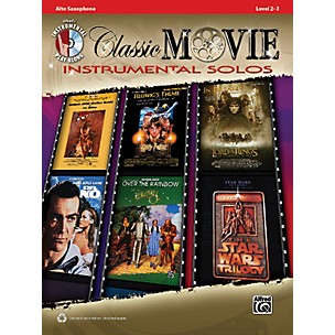 Alfred Classic Movie Instrumental Solos Alto Sax Play Along Book/CD