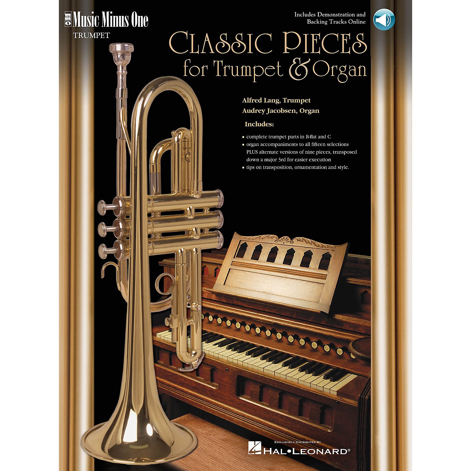 Music Minus One Classic Pieces for Trumpet & Organ (Book/2-CDs