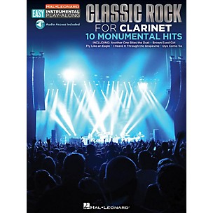 Hal Leonard Classic Rock - Clarinet - Easy Instrumental Play-Along Book with Online Audio Tracks