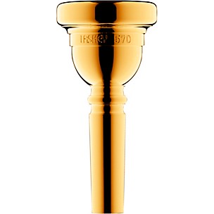 Laskey Classic Series Large Shank Trombone Mouthpiece in Gold