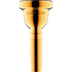 Laskey Classic Series Large Shank Trombone Mouthpiece in Gold