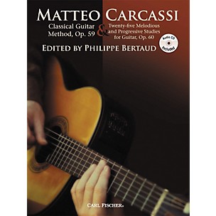 Carl Fischer Classical Guitar Method, Op. 59 & 25 Melodious & Progressive Studies Book/CD