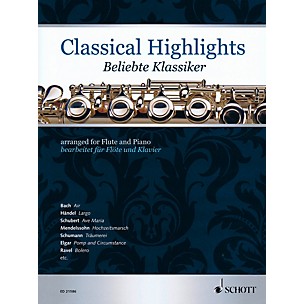 Schott Classical Highlights Arranged For Flute and Piano