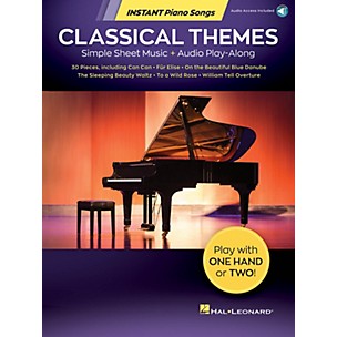 Hal Leonard Classical Themes - Instant Piano Songs - Simple Sheet Music Audio Play-Along Book/Audio Online