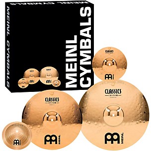 MEINL Classics Custom Crash Cymbal Pack with Free 8" Bell and 10" Splash