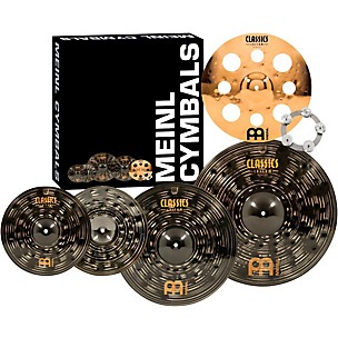 MEINL Classics Custom Dark Set Cymbal Pack With Free Trash Crash and Ching Ring