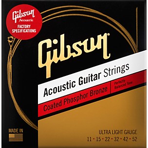 Gibson Coated Phosphor Bronze Acoustic Guitar Strings