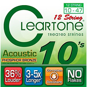 Cleartone Coated Phosphor-Bronze Light Acoustic Guitar Strings