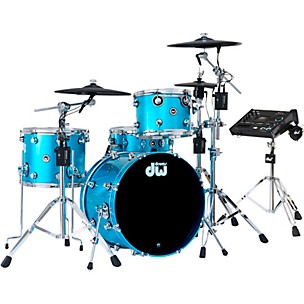 DWe Collector's Series DrumLink 4-Piece Acoustic-Electronic Drum Set with WT-10 Triggers and V71 Sound Module -