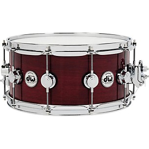 DW Collector's Series Purpleheart Lacquer Custom Snare Drum With Chrome Hardware