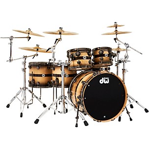 DW Collector's Series Sycamore Ziricote 6-Piece Shell Pack With Chrome Hardware