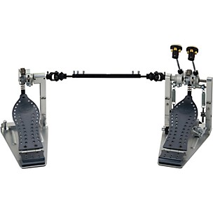 DW Colorboard Machined Chain Drive Double Bass Drum Pedal With Gun Metal Footboard