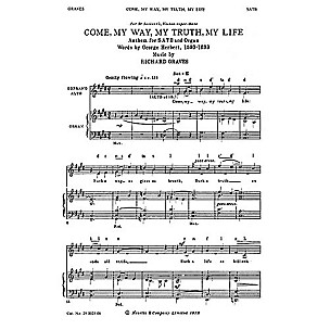 Novello Come, My Way, My Truth, My Life SATB Composed by Richard Graves