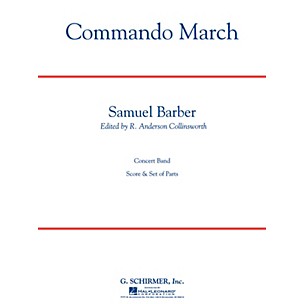 G. Schirmer Commando March Bd Sc C Concert Band Composed by S Barber