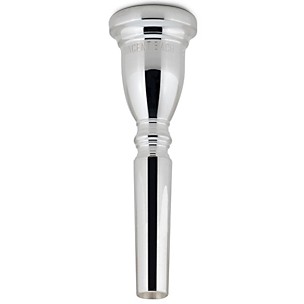 Bach Commercial Series Shallow Cup Trumpet Mouthpiece in Silver