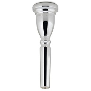 Bach Commercial Series Shallow Cup Trumpet Mouthpiece in Silver