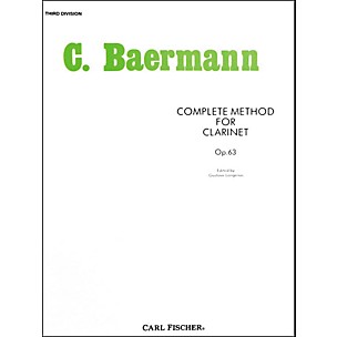 Carl Fischer Complete Method For Clarinet - 3rd Division