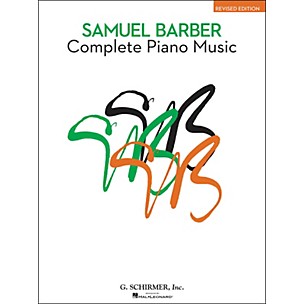 G. Schirmer Complete Piano Music Of Samuel Barber The American Composer Series By Barber