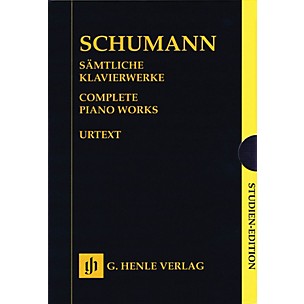 G. Henle Verlag Complete Piano Works - Boxed Set of Study Scores Henle Study Scores Series Softcover by Robert Schumann