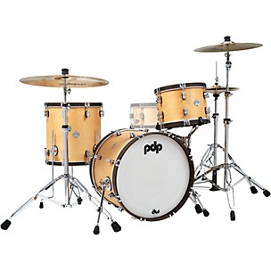 PDP by DW Concept Classic 3-Piece Shell Pack with 20 in. Bass Drum and Walnut Hoops