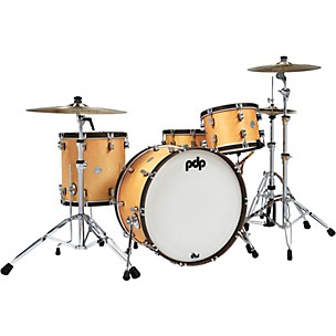PDP Concept Classic 3-Piece Shell Pack with 24 in. Bass Drum and Walnut Hoops
