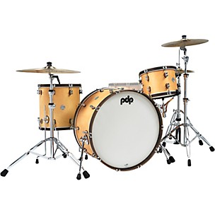 PDP by DW Concept Classic 3-Piece Shell Pack with 26 in. Bass Drum and Walnut Hoops