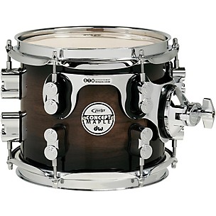 PDP by DW Concept Exotic Series Walnut to Charcoal Burst, Suspended Tom