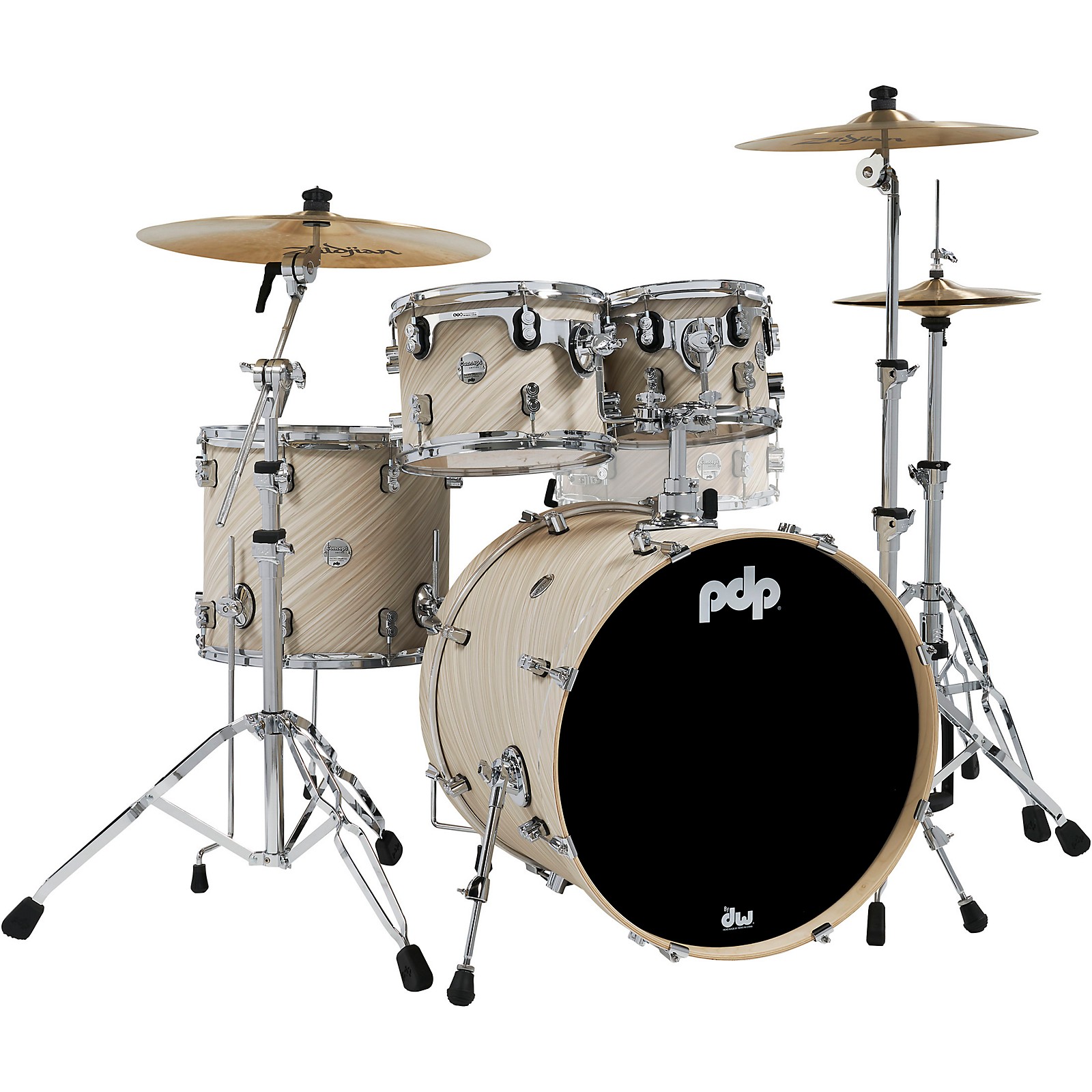 PDP by DW Concept Maple 4-Piece Shell Pack With Chrome Hardware