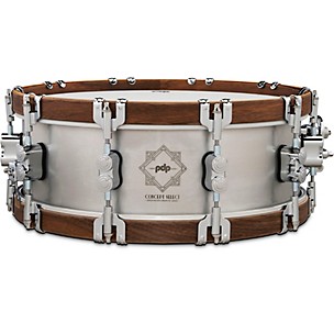 PDP Concept Select Aluminum Snare Drum With Walnut Hoops