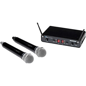 Samson Concert 288 Dual Channel Wireless Handheld System with (2) Q6 Handheld Microphones (CB288 x 2/CR288)