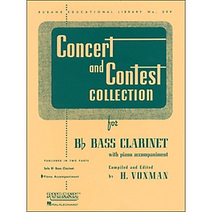 Hal Leonard Concert And Contest Collection for B Flat Bass Clarinet for Piano Accompaniment Only