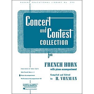 Hal Leonard Concert And Contest Collection for French Horn In F Piano Accompaniment Only