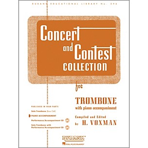 Hal Leonard Concert And Contest Collection for Trombone - Piano Accompaniment Only