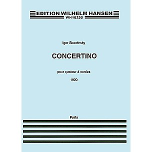 Wilhelm Hansen Concertino (1920) (for String Quartet) Music Sales America Series Composed by Igor Stravinsky