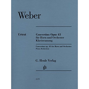 G. Henle Verlag Concertino Op. 45 for Horn and Piano Reduction by Weber