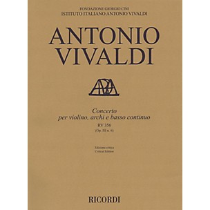 Ricordi Concerto A Minor, RV 356, Op. III, No. 6 String Orchestra Series Softcover Composed by Antonio Vivaldi