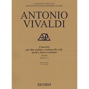 Ricordi Concerto D Minor, RV 565, Op. III, No. 11 String Orchestra Series Softcover Composed by Antonio Vivaldi