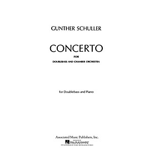 Associated Concerto (Double Bass Part) String Solo Series Composed by Gunther Schuller