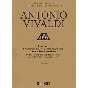 Ricordi Concerto F Major, RV 567, Op. III, No. 7/Variant of Op. 3, No. 7 String Orchestra by Vivaldi