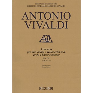 Ricordi Concerto G Minor, RV 578, Op. III, No. 2 String Orchestra Series Softcover Composed by Antonio Vivaldi