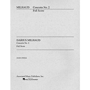 Associated Concerto No. 2 (Cello and Orchestra Full Score) Study Score Series Composed by Darius Milhaud