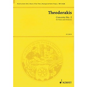 Schott Concerto No. 2 Study Score Series Softcover Composed by Mikis Theodorakis
