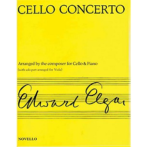 Novello Concerto for Cello Op. 85 (Arranged for Viola & Piano) Music Sales America Series