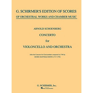 Positive Grid Concerto for Cello & Orchestra (Full Score) String Solo Series Composed by Arnold Schoenberg