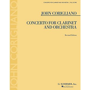 G. Schirmer Concerto for Clarinet and Orchestra (Revised Edition) Study Score Series Softcover by John Corigliano