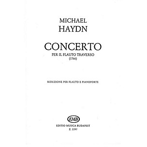 Editio Musica Budapest Concerto for Flute EMB Series by Michael Haydn