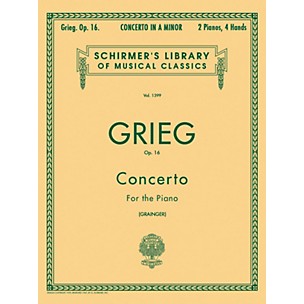 G. Schirmer Concerto for Piano In A Minor Op 16, 2 Piano 4 Hands 2 By Grieg